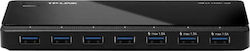 TP-LINK UH700 v3 USB 3.0 Hub 7 Θυρών με σύνδεση USB-A & Θύρα Φόρτισης και Εξωτερική Παροχή Ρεύματος