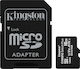 Kingston Canvas Select Plus microSDHC 16GB Class 10 U1 V10 A1 UHS-I με αντάπτορα