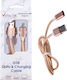 Volte-Tel Braided / Magnetic USB to Lightning Cable Χρυσό 1m (8202094)