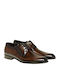 Perlamoda 4937 Men's Leather Dress Shoes Brown