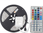 LED Strip Power Supply 12V RGB Length 5m and 60 LEDs per Meter with Remote Control SMD5050