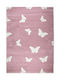 Klonaras 8884 Kinder Teppich Schmetterlinge Rosa 160x230cm Dicke 12mm