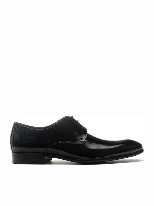 4869 Herrenschuhe aus Lackleder Schwarz