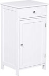 Kleankin Ντουλάπι Μπάνιου Bathroom Cabinet L43xD34xH77cm White