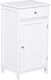 Kleankin Bathroom Cabinet Bathroom Cabinet L43xW34xH77cm White