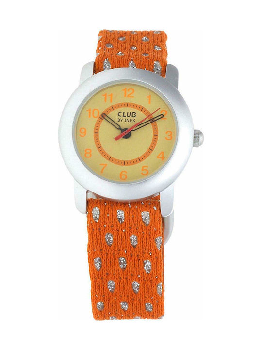 Club Watches Watch with Orange Fabric Strap A58752S17A