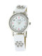 Club Watches Women's Watch with White Leather Strap