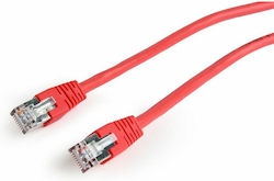 Cablexpert PP6-0.5M/R F/UTP Кат.6 Мрежов Кабел Ethernet 0.5м Червен