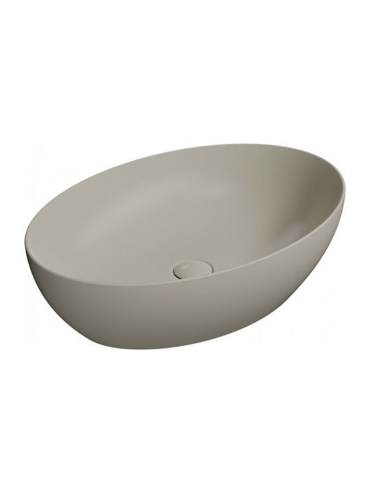 GSI Pura Vessel Sink Porcelain 60x42x16cm Creta