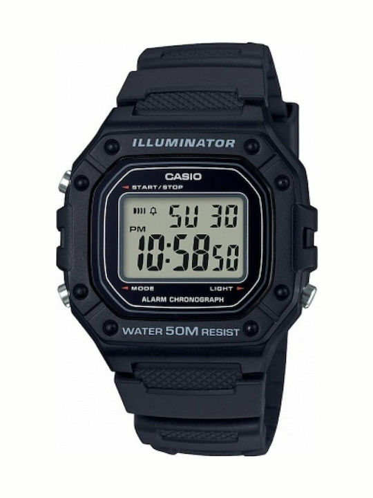 Casio Ρολόι Μπαταρίας με Καουτσούκ Λουράκι Casio Ρολόι Μπαταρίας με Καουτσούκ Λουράκι