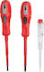 Finder Set 3 Electrician Screwdrivers with 3 Interchangeable Tips