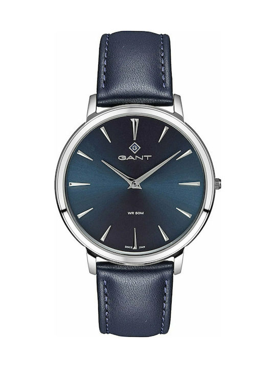 Gant Norwood Watch Battery with Blue Leather Strap