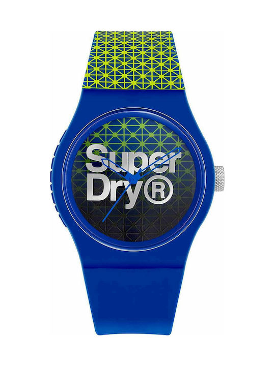 Superdry Urban Geo Sport Ανδρικό Ρολόι 38mm Μπαταρίας με Καουτσούκ Λουράκι