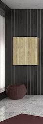 Drop Side Cabinet Ντουλάπι Μπάνιου Πλυντηρίου 60x32x70cm Μελαμίνης Gold Oak