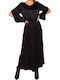 Maxi Dress for Wedding - Christening Black