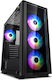 Deepcool Matrexx 50 ADD-RGB 4F Гейминг Midi Tower Компютърна кутия със странично прозорче Черно