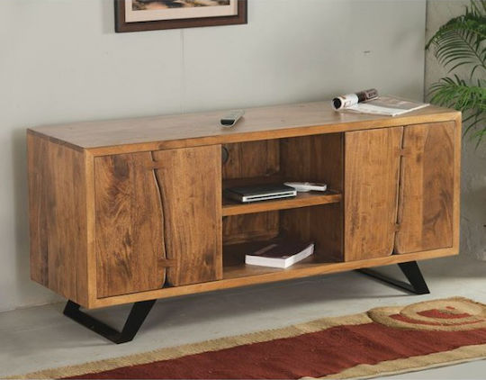 Deli Bodenstehend Beiges TV-Ständer 135x43x60cm