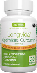 iGennus Longvida Optimised Curcumin 500mg 30 κάψουλες