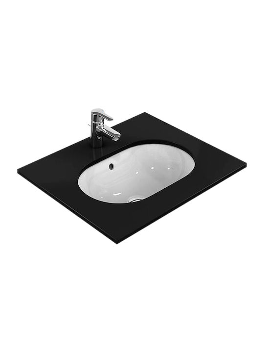 Ideal Standard Connect Running Track Semi-recessed Sink Porcelain 48x35x17.5cm White