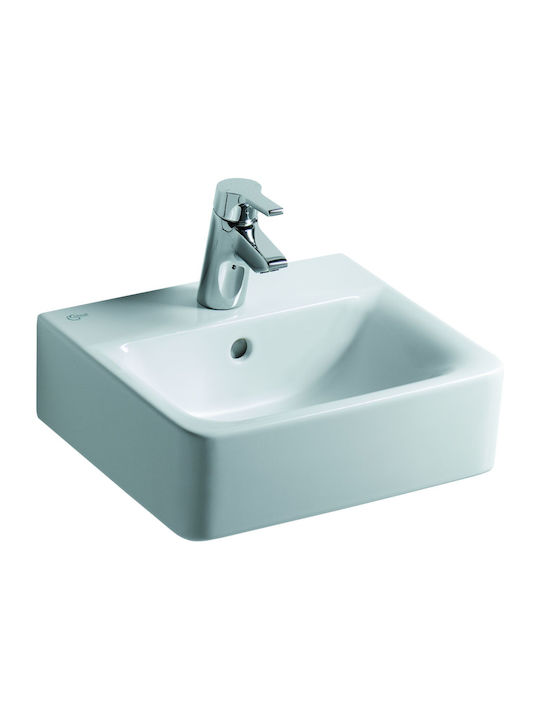 Ideal Standard Connect Cube Wall Mounted Wall-mounted Sink Porcelain 40x36x16cm White