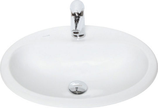 Creavit Dream Ένθετος Νιπτήρας Πορσελάνης 52x45x19.7cm Λευκός