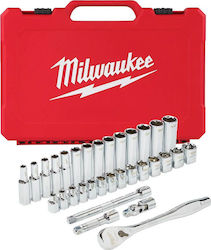 Milwaukee Set Ratchet 3\8" 32pcs