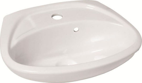 Huida Forum Wall Mounted Wall-mounted Sink Porcelain 45x35x18cm White