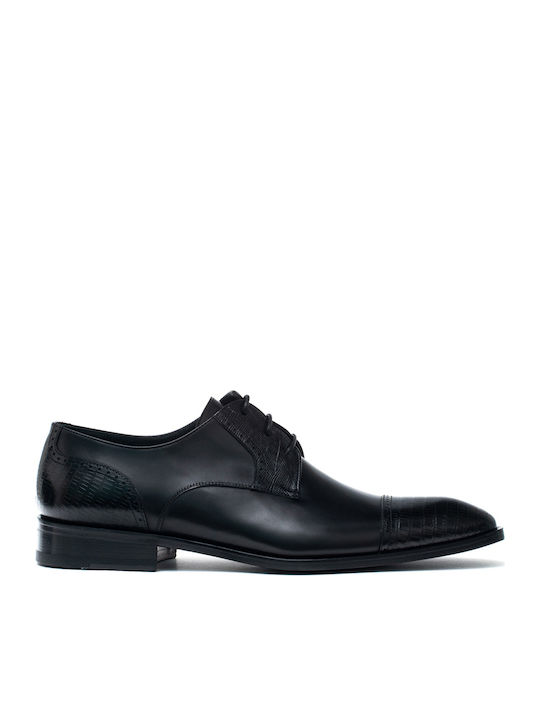 Perlapura 5342 Pantofi pentru bărbați Negri 712534243/BLACK