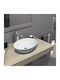 Serel CH33 Countertop Sink Porcelain 55x41x16cm White