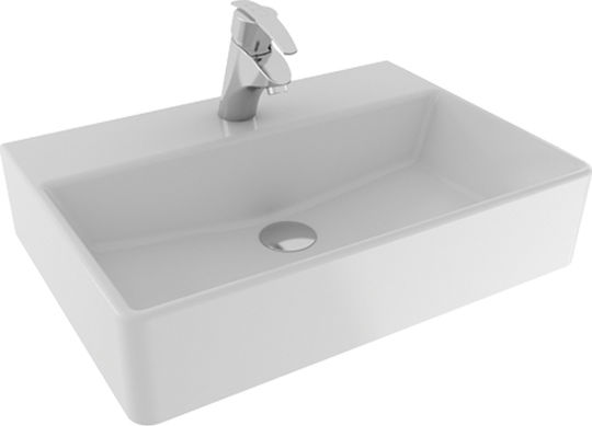 Serel Tetra Надеждна мивка Порцелан 60x42x16.5см Бял Serel Tetra Надеждна мивка Порцелан 60x42x16.5см Бял