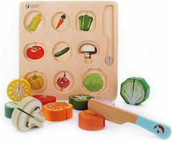 Classic World Fruits & Vegetables Toy Cutting Vegetable Puzzle made of Wood 20pcs