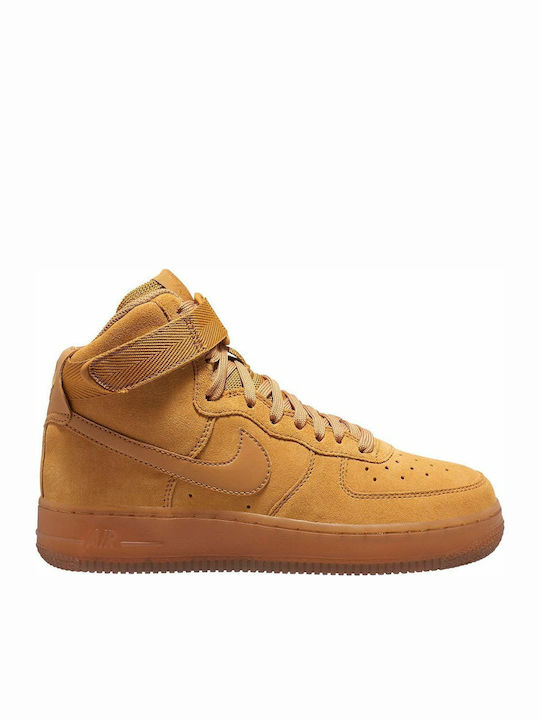 Air Force 1 Air Force 1 Kinder Sneakers Hoch mit Klettverschluss Wheat / Gum Light Brown