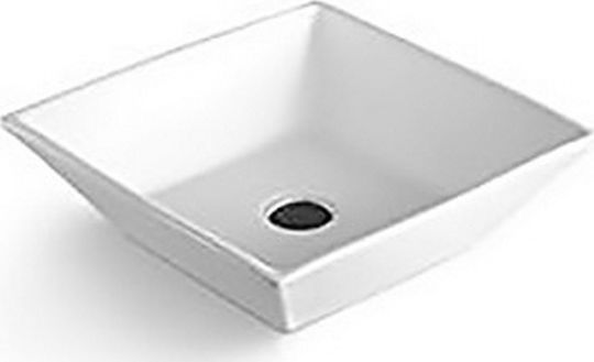 KLP Izzy Countertop Sink Porcelain 42x42x12cm White