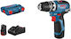 Bosch GSR 12V-35 FC Δραπανοκατσάβιδο Μπαταρίας 12V 2x3Ah