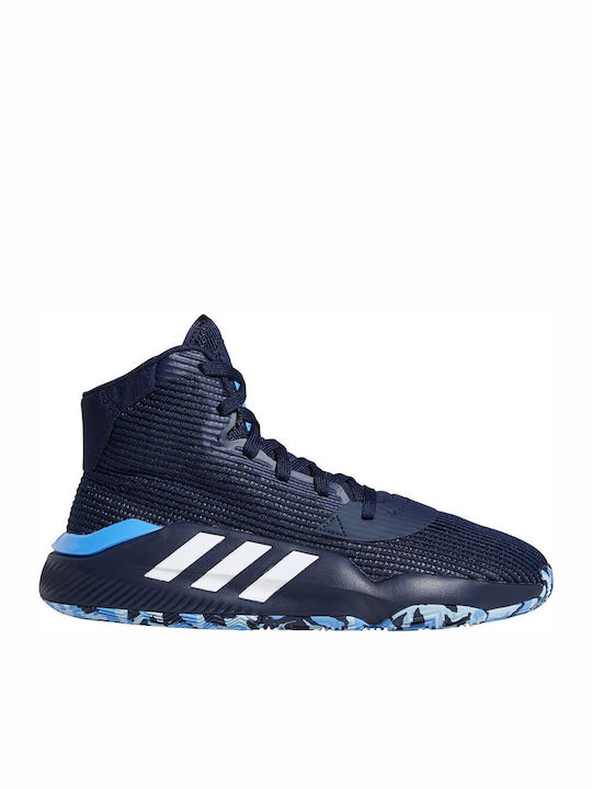 adidas Pro Bounce 2019 Hoch Basketballschuhe Blau