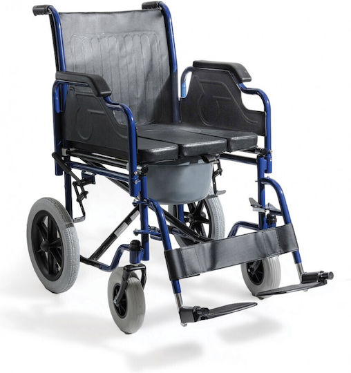 Alfa Care Standard AC–42 Rollstuhl Klappbar Einfacher Typ 46cm 13-528-001 Blauer