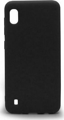 iNOS Soft TPU Silicone Back Cover Black (Galaxy A10)