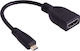 Μετατροπέας micro HDMI male σε HDMI male (10UNI0091)