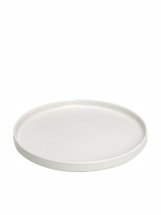 Espiel Step Plate Shallow Porcelain Κρεμ with Diameter 26cm 1pcs