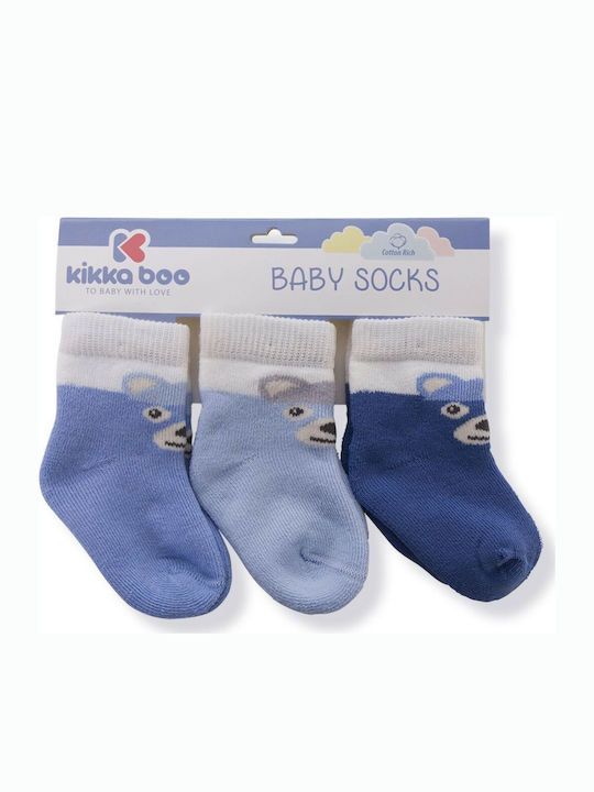 Kikka Boo Kids Ankle Socks Blue 3 Pair