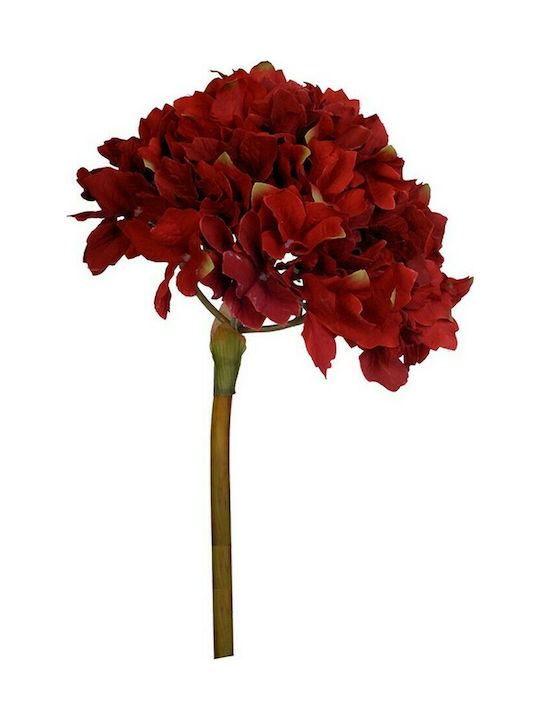 Artekko Künstlicher Dekorativer Zweig Hortensie Rot 35.5cm 1Stück