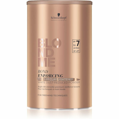 Schwarzkopf Enforcing Premium Clay Lightener Σκόνη Ξανοίγματος έως 7 Τόνους 350gr