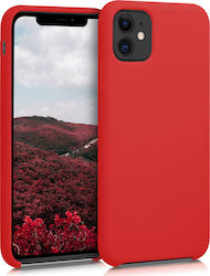 KWmobile Flexible Back Cover Silicon Roșu (iPho...
