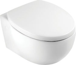 Villeroy & Boch Tube Λεκάνη Κρεμαστή με Κάλυμμα Soft Close Λευκή