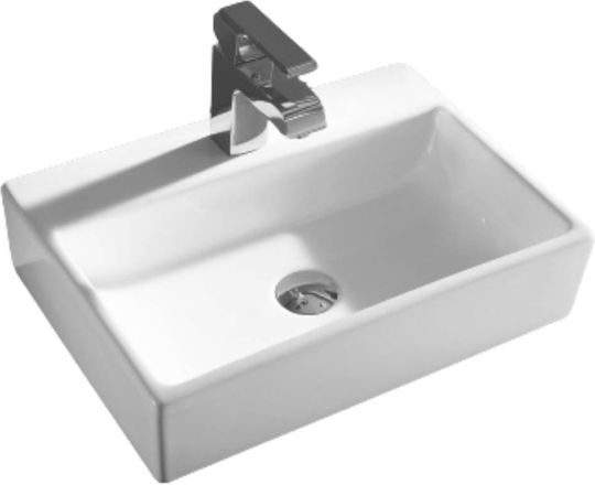 Ceramita F183 Aufgesetztes Waschbecken Porzellan 51x36x12cm Weiß