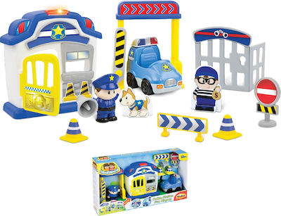 MG Toys Miniatur-Spielzeug Police Station Playset für 1.5+ Jahre