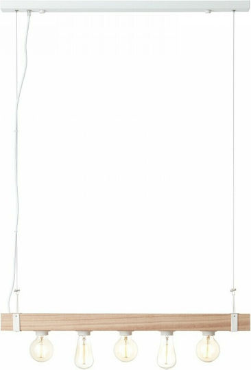 Brilliant Wood Lustră Suspendată Alb 80cm. Brilliant Wood Lustră Suspendată Alb 80cm.