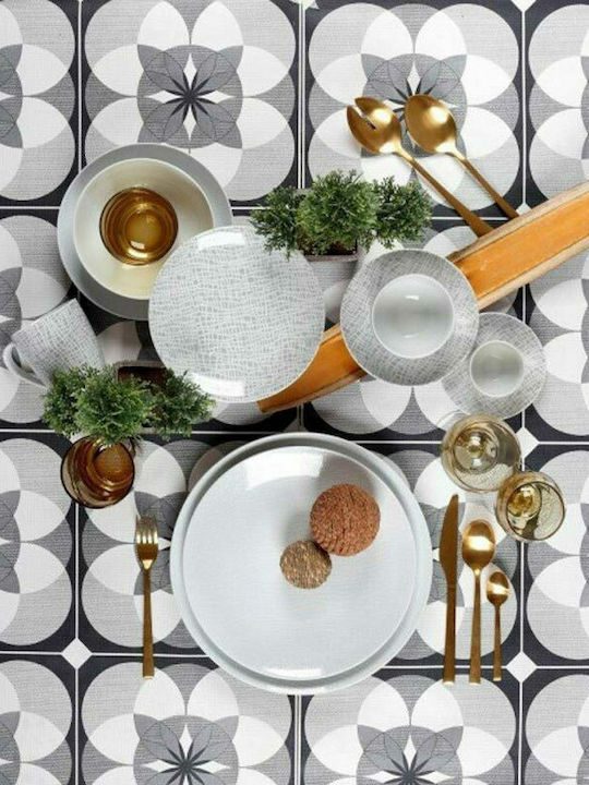 Cryspo Trio Fashion White Porcelain Dinnerware Set 20pcs