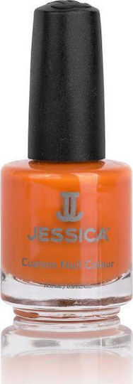 Jessica Custom Nail Colour Glossy Βερνίκι Νυχιών Πορτοκαλί 15ml