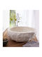 Bati Bali Meteor Επικαθήμενος Νιπτήρας Πέτρινος 45x45x15cm Μπεζ